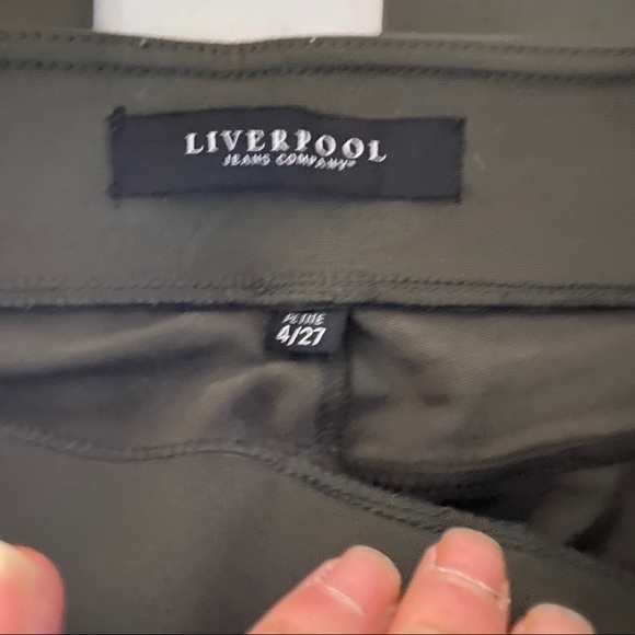 Liverpool Olive Green Leggings Size 4/27 - Picture 7 of 11